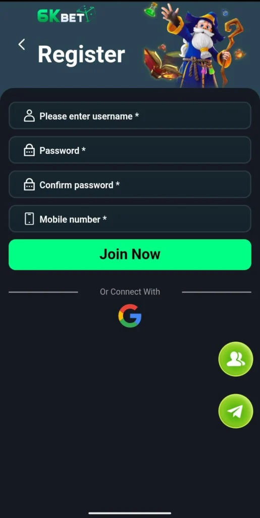 6Kbet free to download