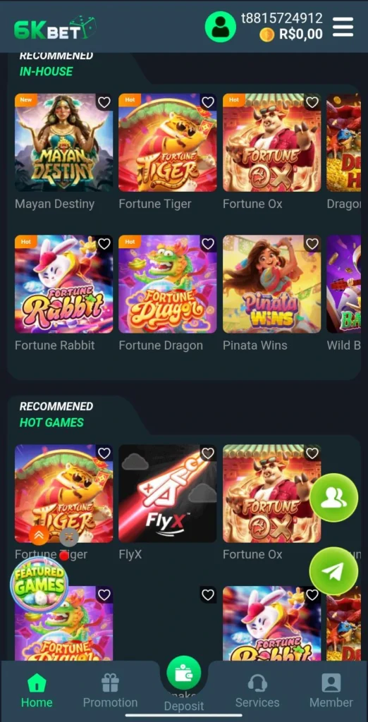 6Kbet smooth Gameplay