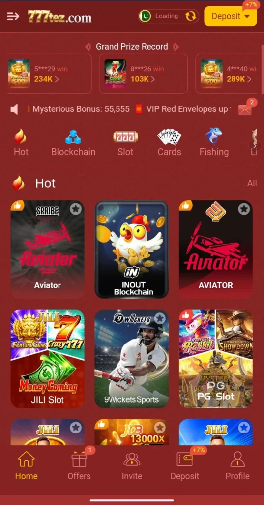 777tez Game APK