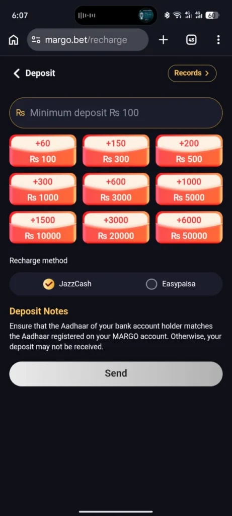 Margo Bet Game smooth Graphic