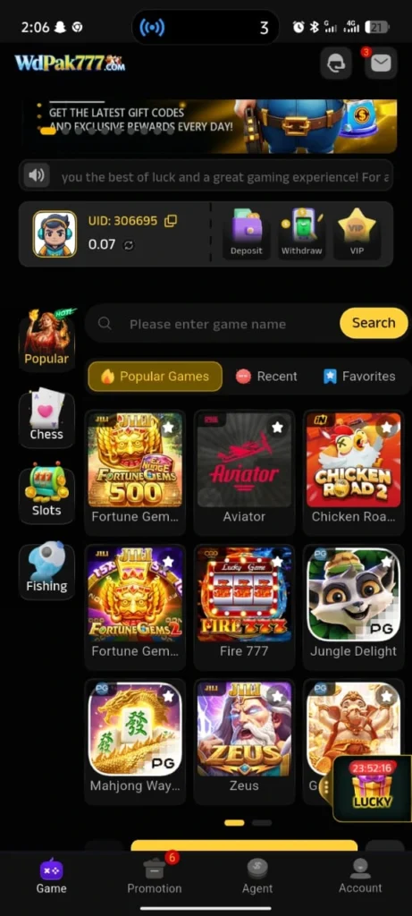 wdpak7777 Game