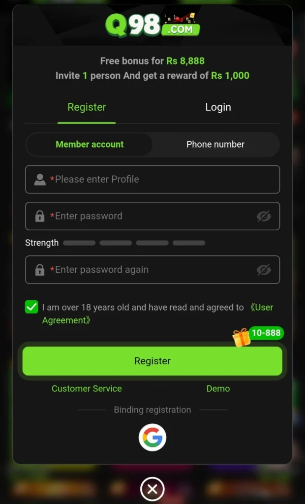 Q98 Game