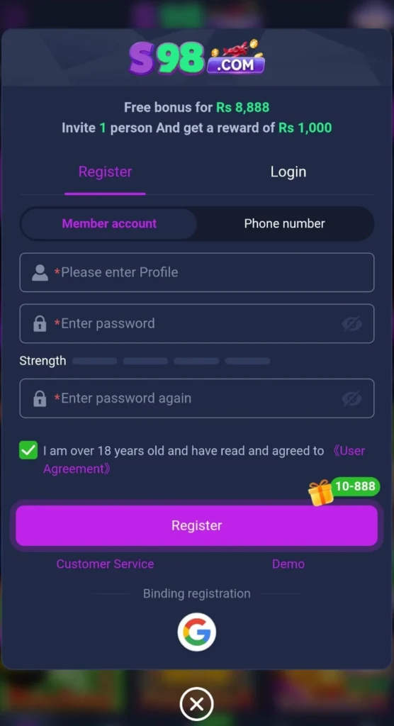 S98 Game APK