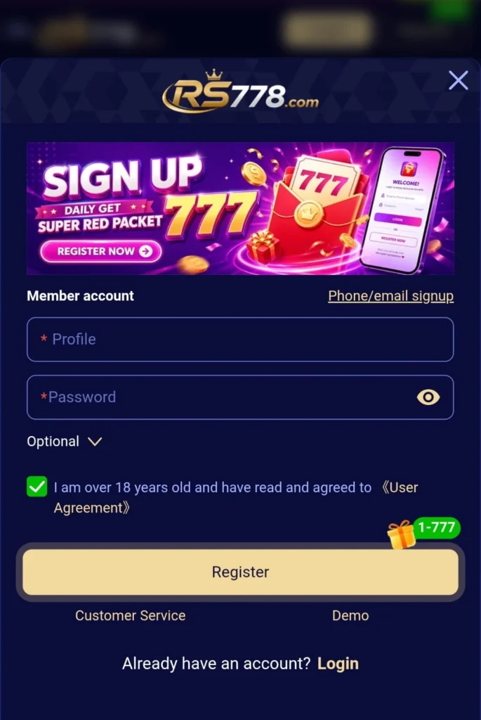 RS778 Game
