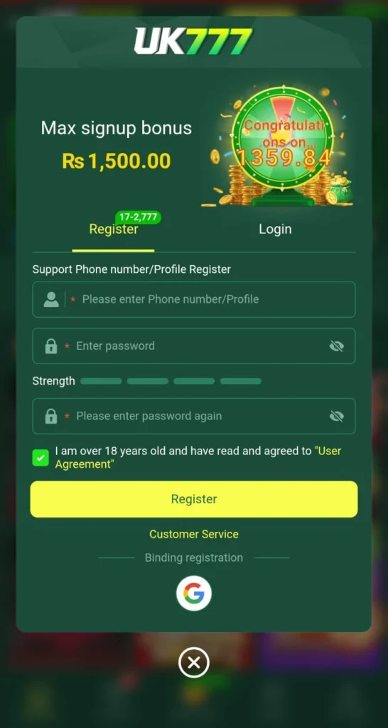 UK777 Game Apk